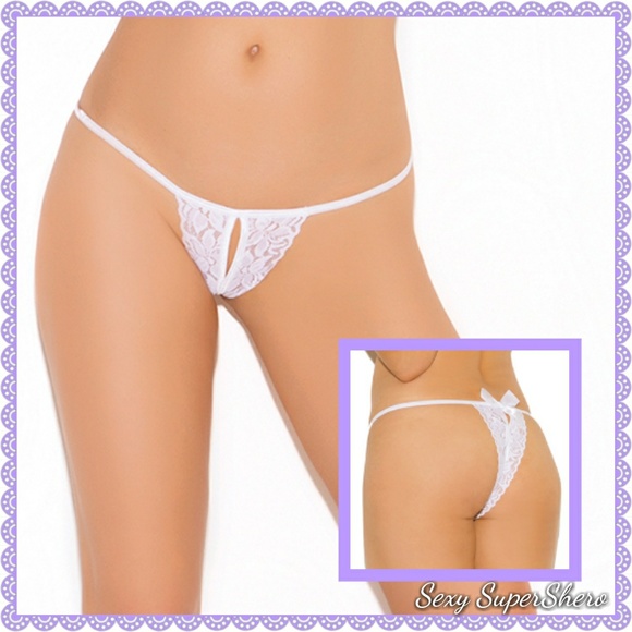 ๐๐ฐBridal Sexy Cr0tchless Lace Lingerie Panty - Picture 2 of 7